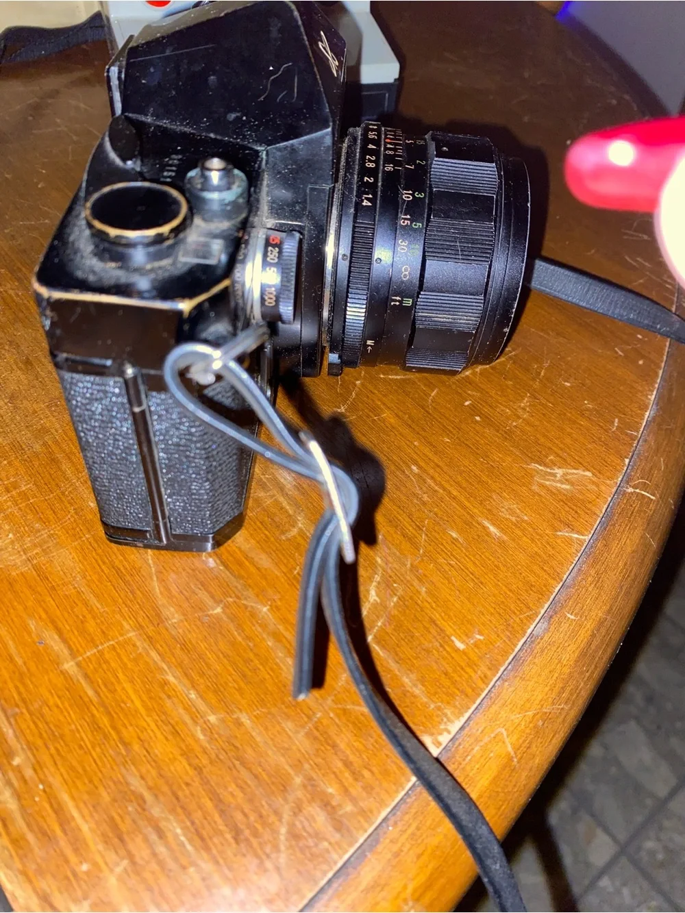 Vintage Sears black T.L.S. 35mm SLR camera auto Sears 55mm lens camera